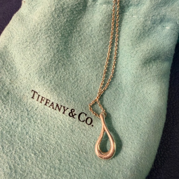 Tiffany & Co. Elsa Peretti Open Teardrop Necklace - Picture 2 of 3